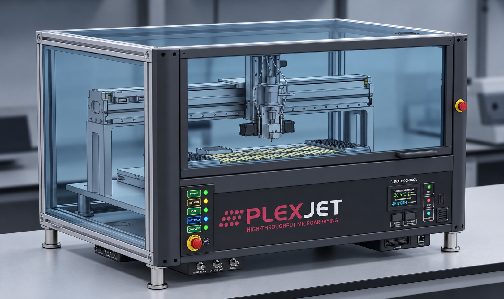 PlexJet high-throughput contact microarray printer